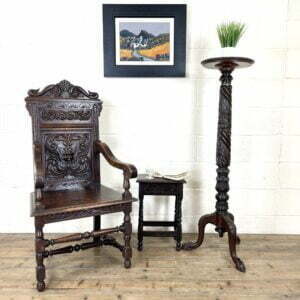 Antique Carved Oak Armchair