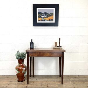 Antique Mahogany Fold Over Table