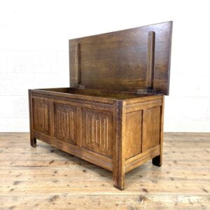 Vintage Oak Blanket Box