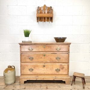 Rustic Antique Pine Chest of Drawers