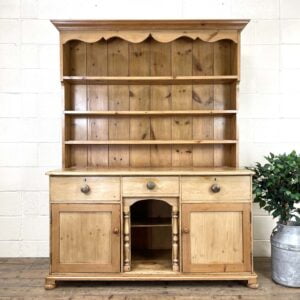 Antique Pine Farmhouse Kitchen Dresser