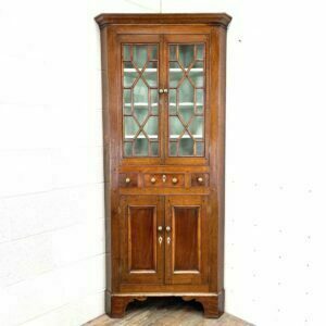 Georgian Welsh Oak Corner Cupboard