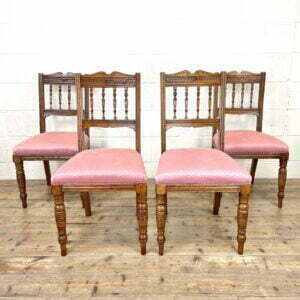 Set of Four Antique Oak Dining Chairs