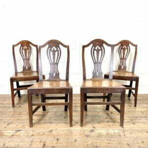 Set of Four Antique Welsh Oak Dining Chairs