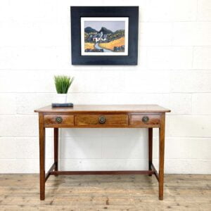 Antique Mahogany Side Table with Drawers