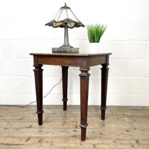 Vintage Oak Lamp Table