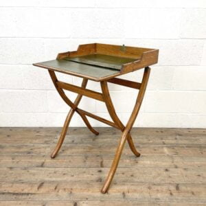 Antique Oak Folding Campaign Desk