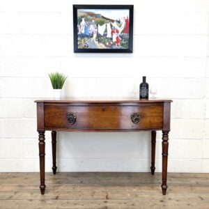 Antique Mahogany Bow Front Side Table