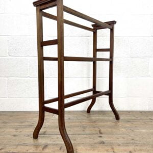 Edwardian Inlaid Mahogany Towel Rail