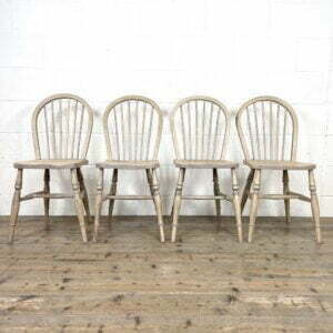Set of Four Rustic Hoop Back Kitchen Chairs