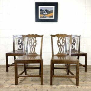 Set of Four Country Oak Dining Chairs