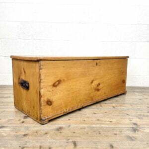 Antique Victorian Six Plank Pine Trunk
