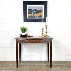 Antique Edwardian Mahogany Side Table with Inlay