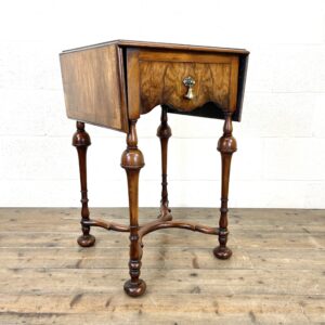 19th Century Walnut Drop Leaf Side Table