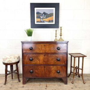 Small Two Part Antique Mahogany Chest of Drawers