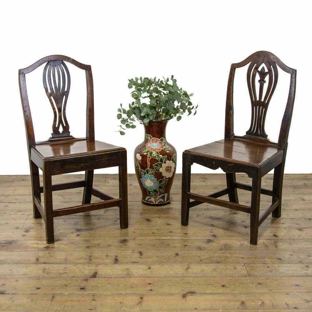 Two Similar Antique Welsh Farmhouse Chairs
