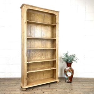Tall Rustic Vintage Pine Bookcase