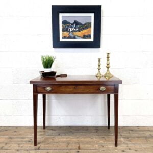 19th Century Mahogany Fold Over Tea Table