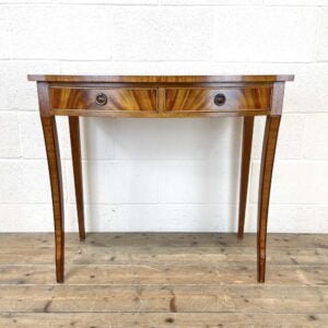 Reproduction Mahogany Bow Front Side Table