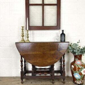 19th Century Antique Oak Gate Leg Table