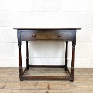 Antique Joined Oak Side Table