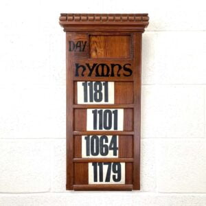 Early 20th Century Antique Hymn Board