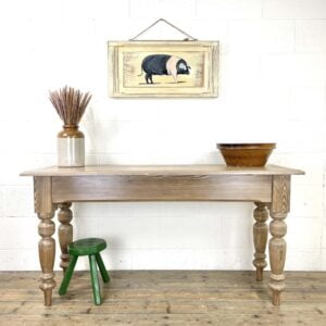 Narrow Antique Pine Table
