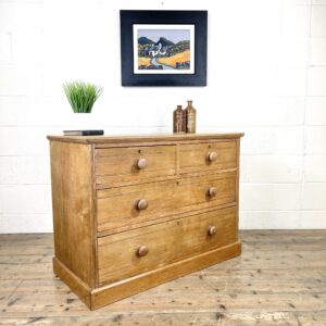 Antique Pale Oak Chest of Drawers