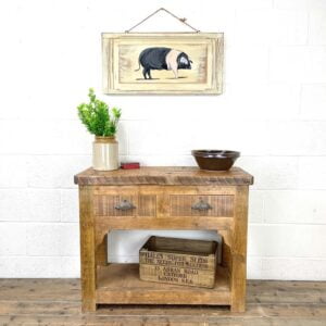 Rustic Wooden Sideboard with Drawers