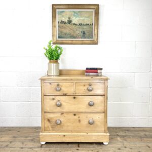 Small Antique Pine Chest of Drawers