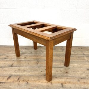 Vintage Oak Luggage Stand