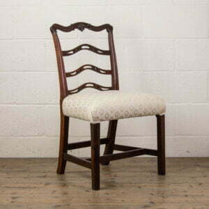 Antique Mahogany Chair with Upholstered Seat