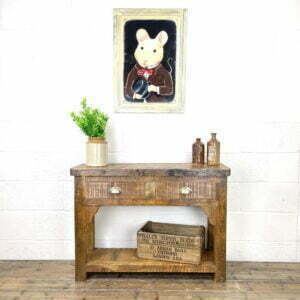 Rustic Wooden Sideboard with Two Drawers