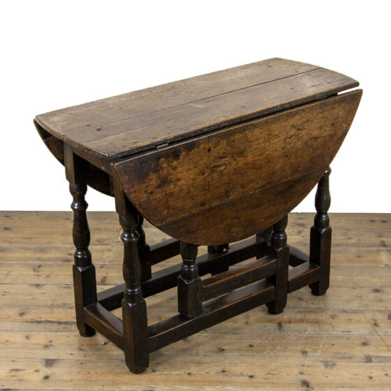 M-3098 Early 18th Century Oak Gate Leg Table Penderyn Antiques (1)