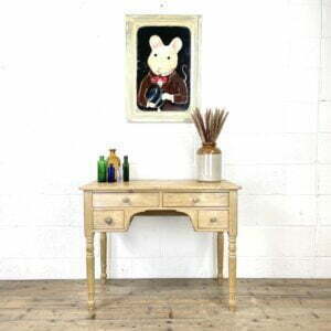 Antique Pine Side Table with Drawers