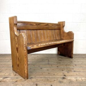 Antique Pitch Pine Church Pew