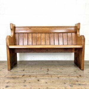 Antique Pitch Pine Church Pew