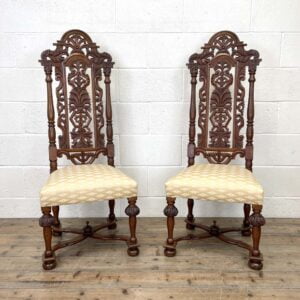 Antique Carved Hall Chairs