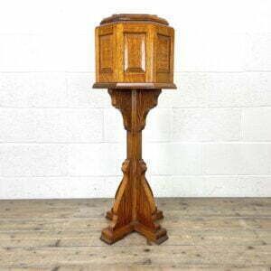 Unusual Antique Pine Church Font Stand