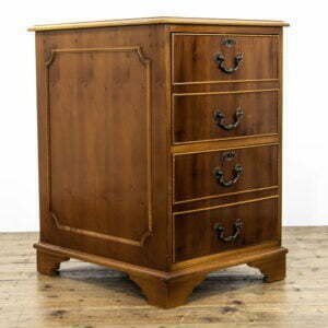 Late 20th Century Yew Wood Filing Cabinet