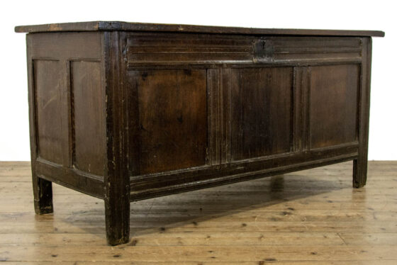 M-3168 Antique 18th Century Oak Coffer Penderyn Antiques (2)