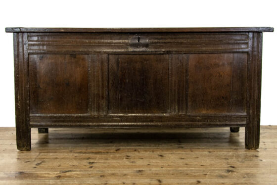 M-3168 Antique 18th Century Oak Coffer Penderyn Antiques (3)