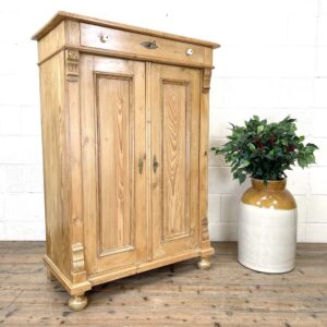 Antique Pine Cupboard with Drawer
