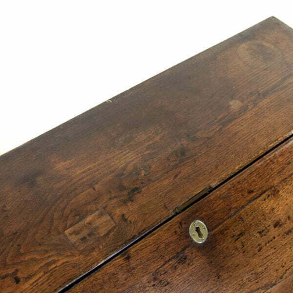 M-3182 18th Century Antique Oak Bureau Penderyn Antiques (10)