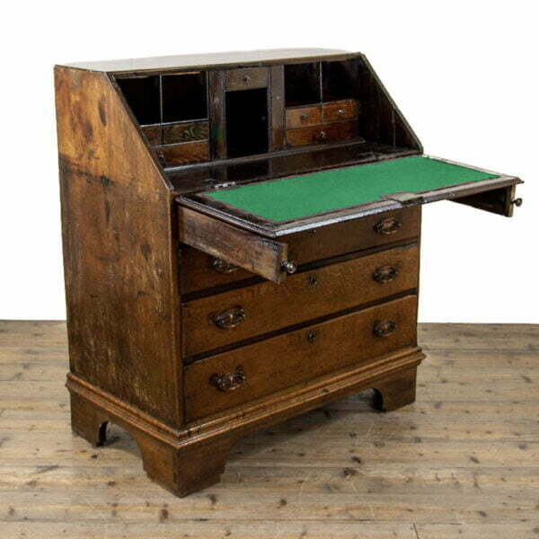 M-3182 18th Century Antique Oak Bureau Penderyn Antiques (4)