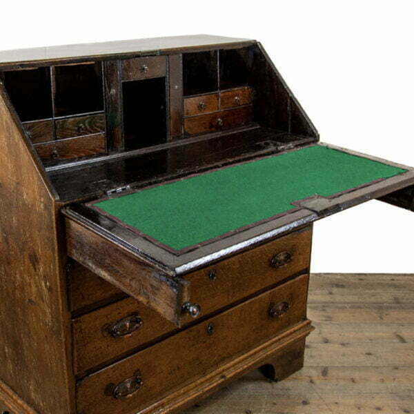 M-3182 18th Century Antique Oak Bureau Penderyn Antiques (5)
