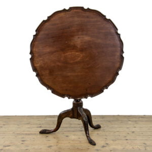 M-3193 Antique Mahogany Pie Crust Table (1)