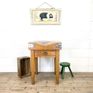 Vintage Wooden Butcher’s Block
