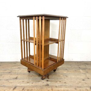 Antique Edwardian Mahogany Revolving Bookcase