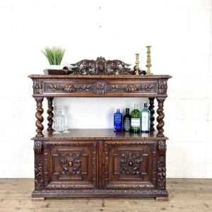 Victorian Carved Oak Sideboard